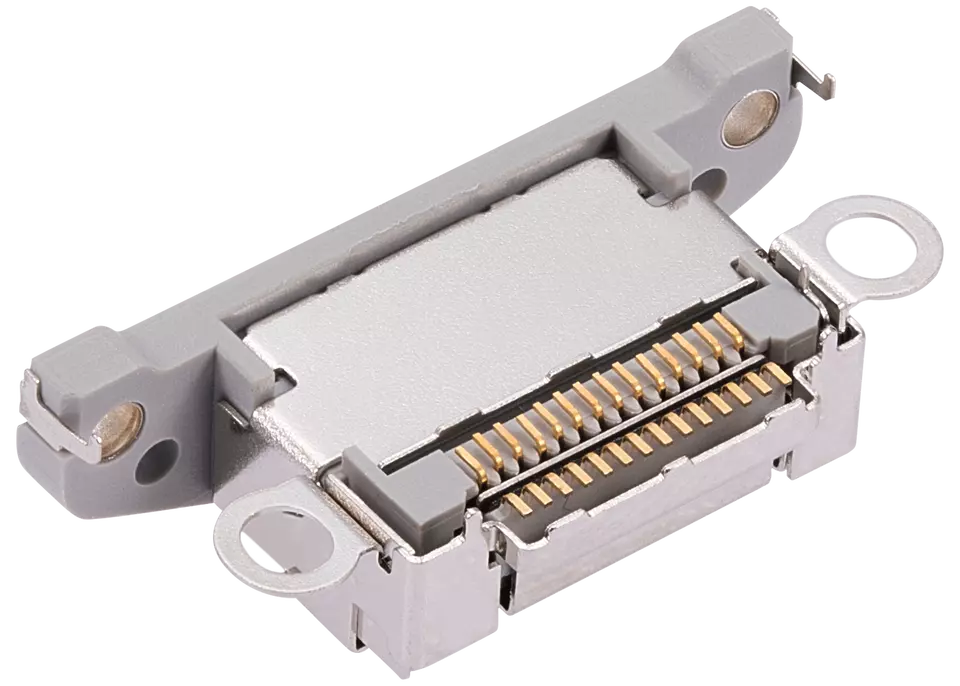 Charging Port Connector for iPhone 15 Pro / 15 Pro Max-White Charging Port Connector for iPhone 15 Pro / 15 Pro Max-White